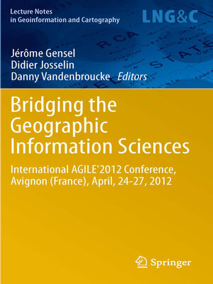 cover image of Bridging the Geographic Information Sciences